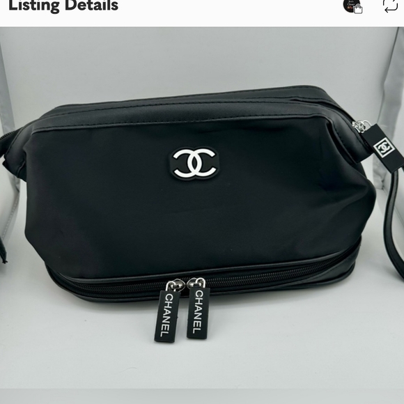 CHANEL 2024 Cosmetic/Vanity Bag with Bottom Zippered Compartment NWOT - Picture 14 of 14